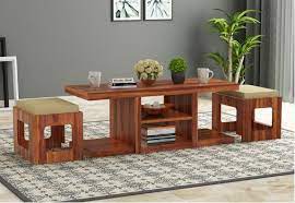 Gray wood kacey 3 piece coffee table set. Coffee Table Set Buy Coffee Table With Chairs Online Latest 2021 Coffee Tables Wooden Street