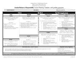 Gradual Release Of Responsibility Lesson Planning Template With Responsibility Lessons Gradual Release Of Responsibility Guided Reading Lesson Plan Template