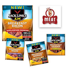 In addition to our small batch, handcrafted jerky, jack link's has a wide variety of great tasting, . Jack Link S Am Breakfast Sausage Jack Links Am Bacon Jerky Sampler Gift Pack 4pk Pricepulse