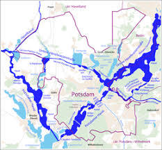 Zu den bundeswasserstraßen zählen auch circa 23.000 quadratkilometer seewasserstraßen. File Karte Der Wasserstrassen In Potsdam Png Wikimedia Commons
