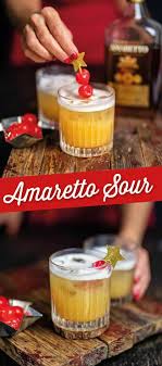 Make Mine An Amaretto Sour This Classic Sour Cocktail With Amaretto Liqueur Lemon Juice And Egg White Needs To Be Part Amaretto Sour Sour Cocktail Sour Foods