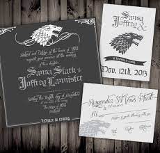 Game Of Thrones Inspired Wedding Invitations Invitaciones De Boda Juego De Tronos Invitaciones