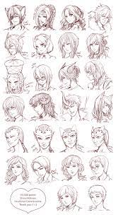 Src Batch14 By Zenithomocha On Deviantart Dessin Coiffure Dessin Cheuveux Comment Dessiner Des Cheveux