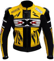 New Handmade Men Black Yellow Scooter Motorbike Leather Jacket Outerwear Leather Jacket Men Motorbike Jackets Mens Jackets