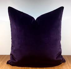 Dark Purple Velvet Throw Pillow Pillow Cover Purple Pillows Etsy In 2020 Purple Pillows Purple Throw Pillows Purple Curtains