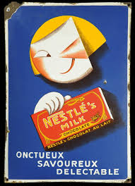Nestle Chocolat Au Lait 1930 S Plaque Emaillee Chocolate Milk Chocolate Milk