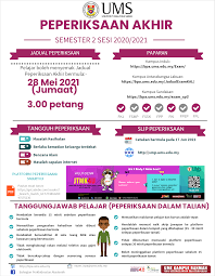 To find out more complete and clear information or images, you can visit the. Makluman Peperiksaan Bahagian Perkhidmatan Akademik Ums ÙÛØ³Ø¨ÙˆÚ©