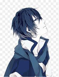 Top 15 hotties {guys with long hair}. Anime Guys Blue Haired Male Anime Character Png Pngegg