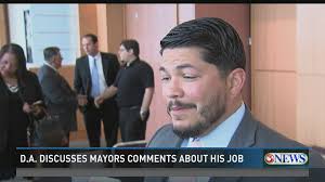D.A. discusses Mayor's comments