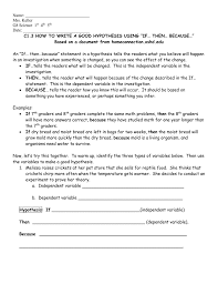 It usually predicts a relationship between two or more variables. C1 3 Hypothesis Worksheet