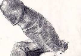 I draw the dick pics I get. They are fascinating in a way, creepy though.  So, what is with penis? Iso penis on kuin joku elukka. Sen pituinen se. –  Majakollektiivi Timanttimetsä