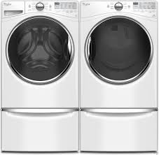 Buying a new home or doing a home renovation can be daunting. Whirlpool Wpwadrgw922 Side By Side On Storage Drawer Pedestal Washer Dryer Set With Front Load Washer And Gas Dryer In White