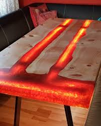 Fire Epoxy Table Burning Table Design Wood Resin Table Wood Table Design Resin Furniture