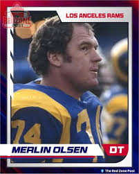 Merlin Olsen was an exceptionally intelligent and well-rounded individual  distinguishes him from many football players of his era. Known as the  "Gentle Giant," he was an Academic All-American, a Phi Beta Kappa