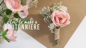 Bouquets & boutonnieres wedding services, grand rapids, michigan. Diy Basic Boutonniere Super Simple Youtube