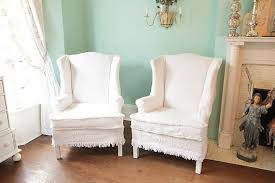 Shabby Chic Slipcovers For Wingback Chairs Slipcovers For Chairs Wingback Chair Slipcovers Wingback Chair