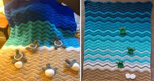 Change to your next color. People Have Been Crocheting Sea Turtle Beach Blankets For Sale And They Re Just The Cutest Thing
