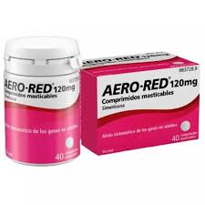 Aerored es una marca de medicamentos que controlan los gases y alivian sus molestias. Aero Red 120mg 40cp Masticables