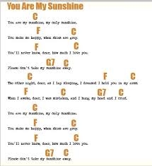 Cover me in sunshine lyrics übersetzung. You Are My Sunshine Ukulele Chords And Lyrics Ukulele Songs Beginner Ukulele Chords Songs Ukulele Chords