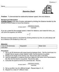 Domino Dash Activity Found On Science Class Net Select Physics Then Speed Velocity Acce Physical Science Physical Science Middle School Teaching Science