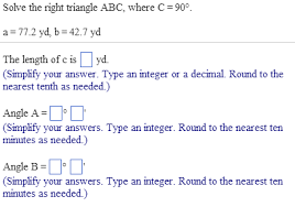 Each calculator is different, and you. Solved Solve The Right Triangle Using The Given Informati Chegg Com