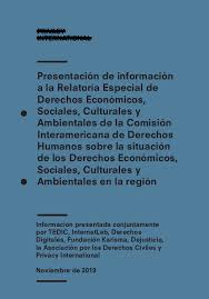 Comisión nacional de los derchos humanos. Desca Informe A La Relatoria Especial De Cidh Tedic