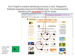 The first step is to open sheppard software and click 'world geography games.. Asian Regions Southwest South Southeast East North Central Ppt Download