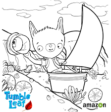 Amazon Launches Season 2 Of Kid S Program Tumble Leaf Leaf Coloring Page Coloring Pages Coloring Pages To Print