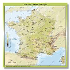 Trouve des informations sur la météo, les conditions routières, itinéraires avec les. Carte De France Physique Relief Et Hydrographie Poster