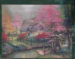 (no layaway) crown jewel diamond painting canvases special services cross stitch, cross stitch patterns, counted cross stitch, christmas stockings, counted cross stitch chart, counted cross stitch designs, cross stitching, patterns, cross stitch art, cross stitch books, how to cross. Kinkade Cross Stitch Etsy