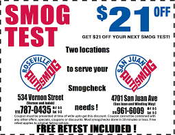 Search and compare hundreds of local and honest smog stations, test and repair, smog test only locate smog stations by zipcode or city, view profiles, see station photos, and get coupons up to 60% off. Test Only Station Roseville Auto Smog 916 787 0435
