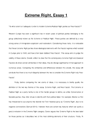 Doc Comparison Of The Contemporary Extreme Right And Fascism Andrew Maitland Academia Edu