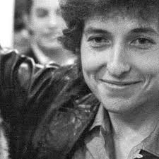 Bob Dylan smiling.