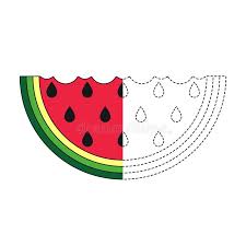 Illustration Of Watermelon For Toddlers Stock Vector Illustration Of Drawing Fresh 128282281 Fruity melon drawing made easy. illustration of watermelon for toddlers