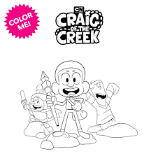 Keep your kids busy doing something fun and creative by printing out free coloring pages. Cartoon Network Craig Of The Creek Coloring Sheet Cartoon Network Facebook