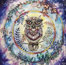 Us Seller Beautiful Owl Mosaic 5d Diamond Painting Kit Round Drills Enchanted Forest Coloring Enchanted Forest Coloring Book Johanna Basford Coloring Book