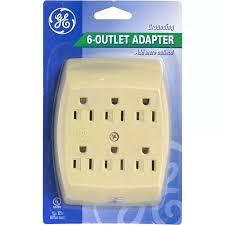 How to replace standard wall outlets with usb charging outlets. Ge Grounded 6 Outlet Tap Shop Price Cutter