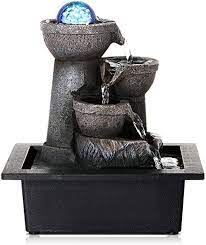 Buy sphere garden & patio fountains and get the best deals at the lowest prices on ebay! Amazon Com Dyna Living Water Fountains Indoor Tabletop Water Fountain With Led Coloured Lights Rolling Ball Waterfall Fountain For Modern Home Decor Office Decoration Home Gifts For Friends Patio Lawn Garden