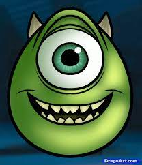 How To Draw Mike Wazowski Easy 1 000000016316 5 Png 834 969 Pixels Desenhos Monstros Monstros S A
