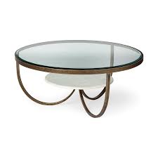 Base can support a larger glass top. Mercana Reinhardt I 36 In Round Glass Top Marble Shelf Gold Metal Base Coffee Table In The Coffee Tables Department At Lowes Com