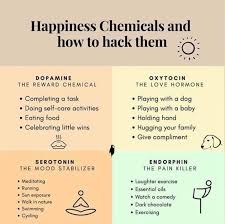 Happiness Chemicals And How To Hack Them Happy Hormones Tips To Be Happy Self Care Activities
