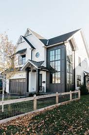 White color is the basic color used for farmhouse style. These Farmhouse Exterior Colors Are The Definition Of Classic Hunker Farmhouse Exterior Colors Modern Farmhouse Exterior Modern House Exterior