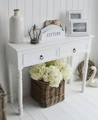 White Beach And Console Tables And Sofa Tables For Hallways And Living Rooms Ideas On Furnishing And Dec Hallway Furniture Hall Furniture Hallway Table Decor