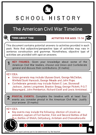 Leading figures of the civil war— presentation transcript 13 stonewall jackson confederate general gains fame at the first battle of bull run leads battles across virginia before his death. American Civil War Timeline Facts Worksheets Key Events