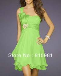 Lime Green Chiffon A Line Knee Length Partydress Bridal Gown Bridesmaid Dresses Sashes Sun Skirt Xs Vestidos De Dama Cocktail Vestidos Vestido De Fiesta Verde