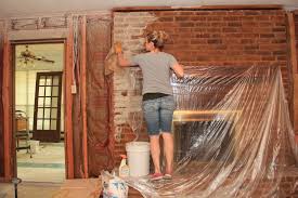 This coloring method is using german smear method on a brick fireplace is the same. Brick Mortar Wash Before After Maybe A Tutorial Renaissance Southpaw