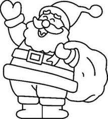 Papa Noel Para Colorear Facil