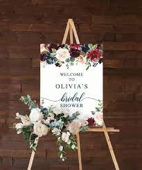 Welcome Sign Bridal Shower Welcome Sign Bridal Brunch Welcome Sign Printed Summer Bridal Shower Invitation Bridal Shower Welcome Sign Bridal Shower Signs