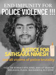 Justice for Sathsara Nimesh: Vigil Against Police Brutality