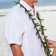 Hilo maile has long deep. Wedding Leis Maui Blooms